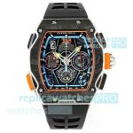 Luxury Copy Richard Mille RM 65-01 Carbon Fiber & Titanium Black McLaren W1 Limited Edition Watch 